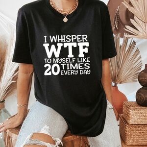 WTF Shirt F Bomb Crew Neck Short Sleeve Tee Shirt